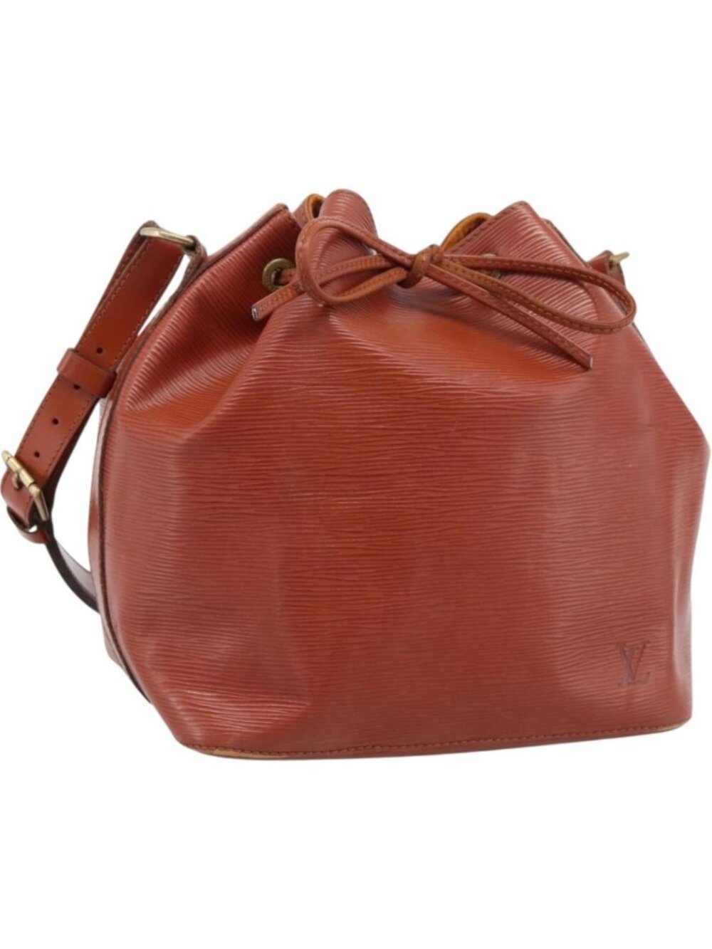 LOUIS VUITTON Epi Petit Noe Shoulder Bag Brown M44103
